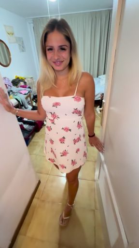 Sexy Blonde Cheated Girl Meets Guy at Restaurant Invites Him Home for *** Sex All Positions Facial 18