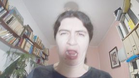 Loud with moan yawning