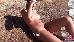 Outdoor Blowjob and Doggy with Big-Dicked Stranger and Cum Inside Her Ass