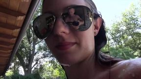 Young Jonni Hennessy a red haired slut gets her pussy opened