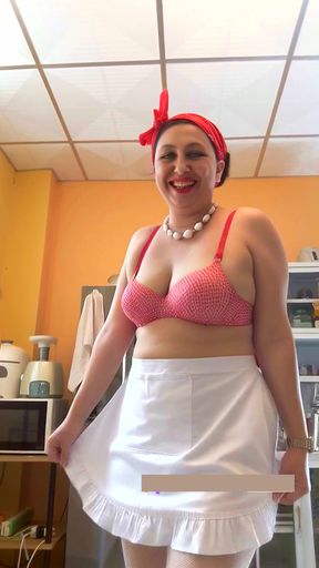 The recipe said "whisk." I heard "put on a show"