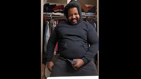Thick Bearded Daddy Blows Load Through Pajama Pants