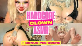 Hardcore Clown ASMR Anal Play, Pee, Dildo, Feet