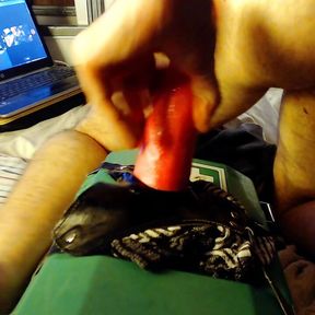 Sliding my dildo in my ass