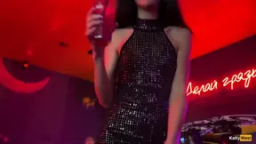 Hottie takes a public hookup in the nightclub - gets pounded hard and creampied