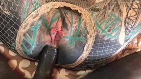 Naked Tattooed Bitch Beach Anal Fuck & Toys