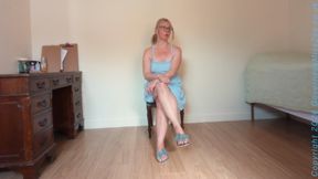 Domestic Sub Correction, real life, scolding, OTK spanking, and spanking with a flip-flop