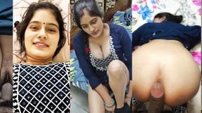 hot indian girl gives her  best blowjob and  tight pushy