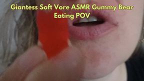 Giantess Soft Vore ASMR Gummy Bear Eating POV