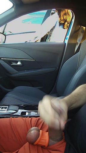 Public parking dick flash for two women