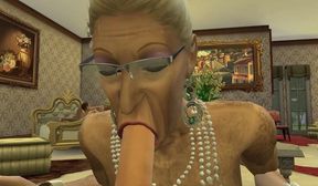 GRANNY TREAT Posh Grannies Sucking Young Cocks Sims 4