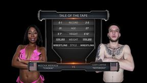 mocha menage vs cody carter mixed wrestling