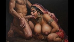 Stepmom helps her stepson to jerk off