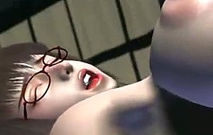 Anime cutie in sweet lingerie fucked intense