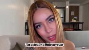 My step sister'_s best friend acts innocent, but she'_s a slut in bed and asked me to stick it all in her.