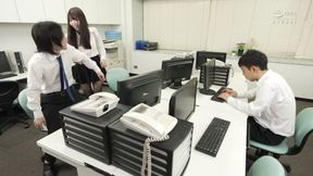 Rena Hasegawa's seductive boss act in sheer black stockings drives me wild
