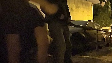 boy dared by flatmate to flash his ass (and cock) in the street