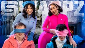 How to Survive a Snow Storm? Swap girlfriends and pound them hard