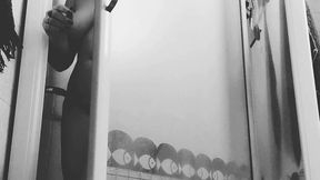 en sortant de la douche