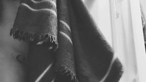 en sortant de la douche