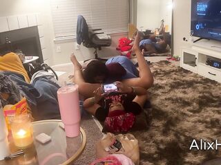 This babe got greedy on her twat so I let her eat it