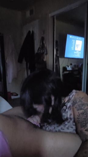Neighbor sucks and fucks
