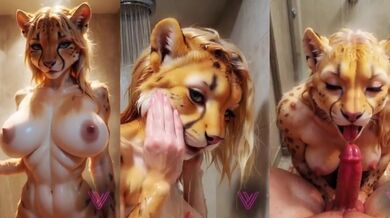She got raw ai fucking in the shower POV