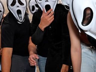 Gang-Fuck of a hotwife with 7 boyz