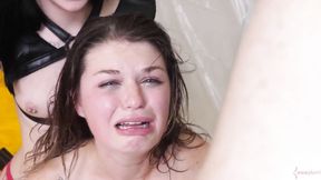 ”Ass Fucking slave banged hard in 3some with domme”