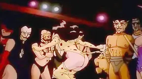 Hentai Slave Girls Pleasure Crowd at Wild Party Orgy