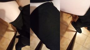 gambe in stivali sopra il ginocchio