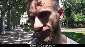 Straight latino lad offered money to fuck and suck on camera