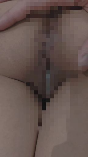 Censored teen gets a creamy spanking