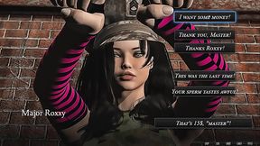 3D Futadom Game - Shemale fucks malesub throat until she cums in his mouth! Femdom City MANTIS !