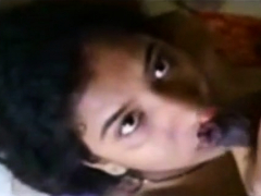 Shy mallu girl gives blowjob