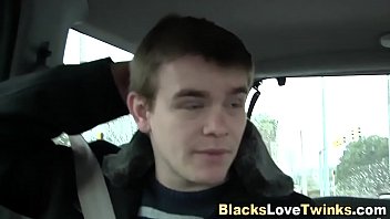 Twink riding black cock