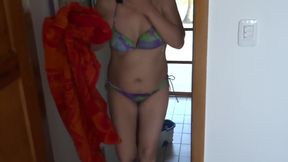 I Come Back From the Beach Very Excited and I Enjoy My Two Huge Dildos, Stepson Records Me