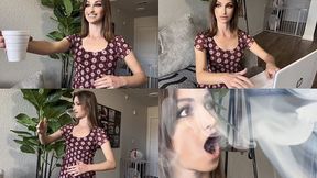 Fembot coworker MALFUNCTION in the office