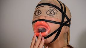 ELASTIC BAND ENCASED FACE BONDAGE