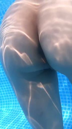 Risky Sex in the Pool Outside 9 Months Pregnant   Clip 1