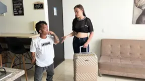 Stepmom and stepson share a hotel room for a hot hookup