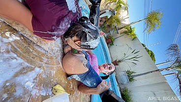 Wet Jeans, Ripped Denim & Messy Poolside Girl/Girl Chaos — Part 2