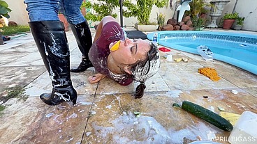 Wet Jeans, Ripped Denim & Messy Poolside Girl/Girl Chaos — Part 2