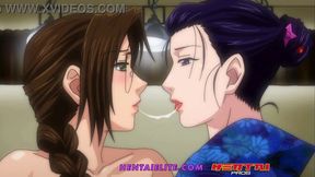 Lesbian hentai action with big tits and big ass