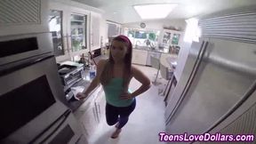 Curvy Teen Takes Cash for Hardcore Doggystyle POV with Big Booty