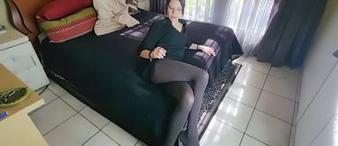 Chain Smoking Slut And Her Sexy Wrinkled Feet Close Up