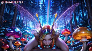 Magical Fairy Whore Gets Her Tiny Pussy Stretched by Huge Human Cock