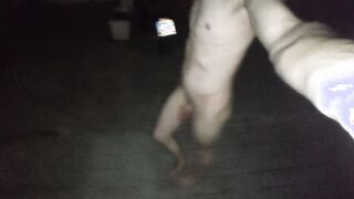 Walking naked upon the street