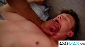 Hunk Hairy Stepdad Gets Caught Masturbating & Fucks Stepson