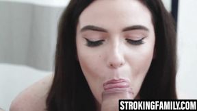 Stepmom seduces stepbrother in wild family sex chaos